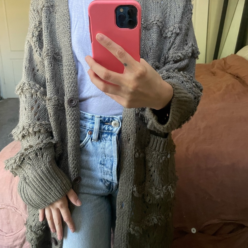 Cozy green sweater